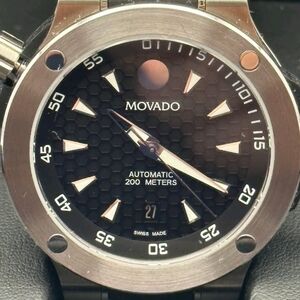 Movado Black Stainless Steel Watch